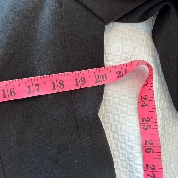 Norma Kamali Blazer Black Boyfriend Jacket Single Button Long Sleeve Size 14 - Picture 13 of 16
